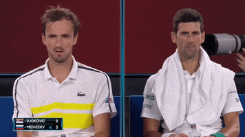 Sitting Novak Djokovic GIF by Tennis Channel