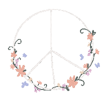 Peace Butterfly Sticker