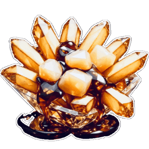 French Fries 3D Sticker by TresorsDuMonde.ca