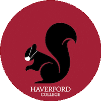 Black Squirrel Sticker by Haverford College