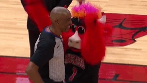 Benny The Bull Lol GIF by NBA