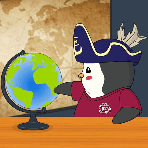 Traveling Mr Worldwide GIF by Pudgy Penguins
