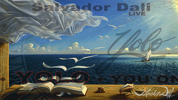 Salvador Dali Illustration GIF by Yolo Rum