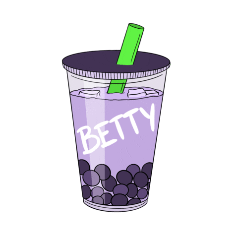 Bubble Tea Sticker by Betty