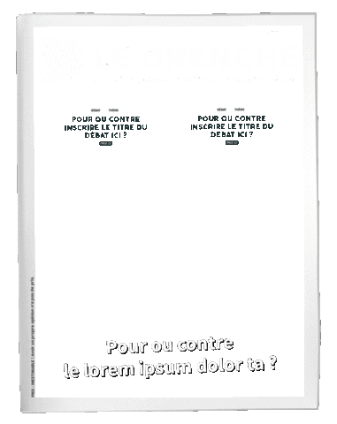 Cover Debate Sticker by Le Drenche
