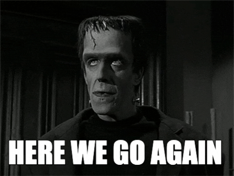Giphy - Here We Go Again GIF by MOODMAN