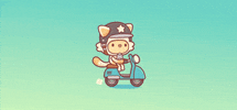 cool cat scooter GIF by Piffle