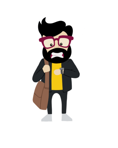 Scared Interview Sticker by Talkabot Indonesia