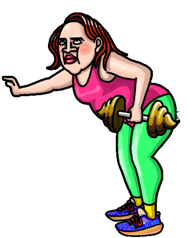 Work Out Muscle Sticker by ONIUSA