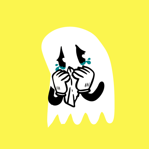 Halloween Crying GIF by Elmografico