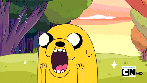  Happy Excited Wow Adventure Time Jake The Dog Gif