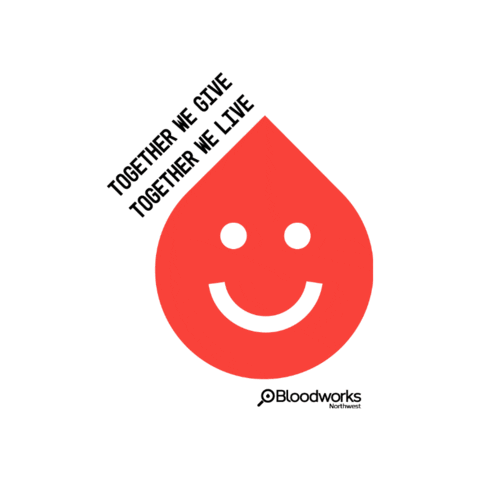 Blood Donate Sticker by Bloodworks Northwest