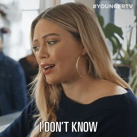 Tv Land Idk GIF by YoungerTV
