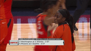 waving wnba playoffs GIF by WNBA