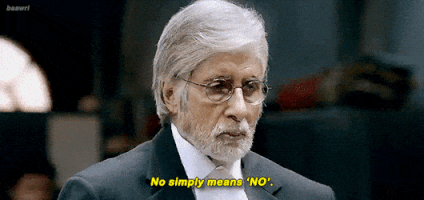 No Means No Amitabh Bachchan GIF