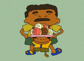 Fathers Day Happy Dance GIF by Jennifer Nie