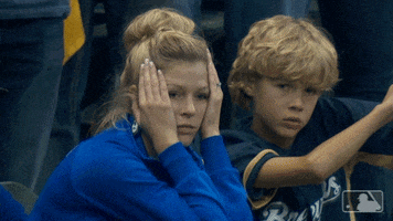 Nervous Milwaukee Brewers GIF by MLB