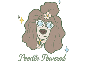 Poodle Sticker by Fairfax Poodles