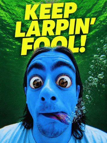 Blue Man Larper GIF