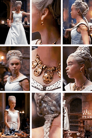 Hotd Costume - Rhaenyra Targaryen Wedding Feast Gown GIF