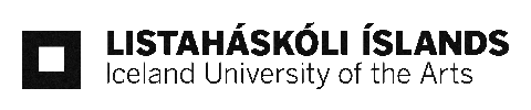 Listaháskóli Íslands Sticker