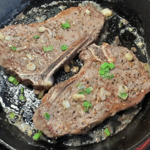 Grillinggods yum dinner beef steak GIF