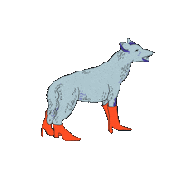 Wolf Sticker by minandmonbags