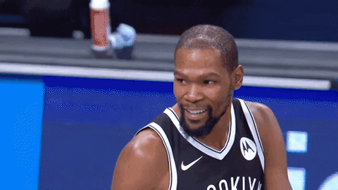 Kevin Durant Smile GIF by Brooklyn Nets - Find & Share on GIPHY