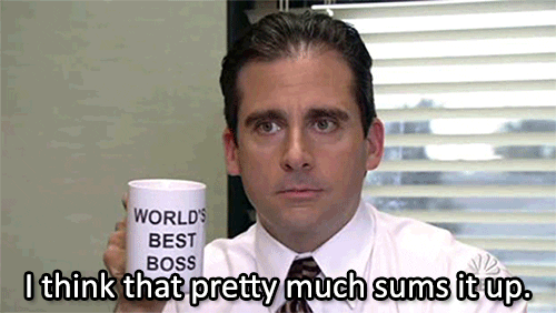 Sums It Up The Office GIF - Find & Share on GIPHY