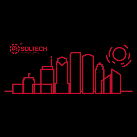 Soltech red sun houston landscape GIF
