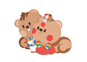 Couple Squirrel Sticker