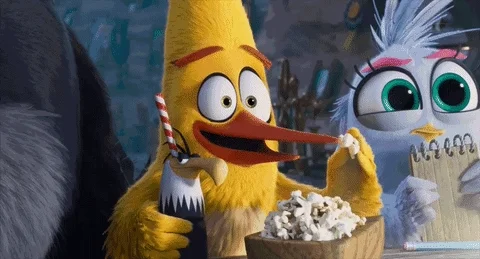 bird popcorn GIF by Angry Birds Movie