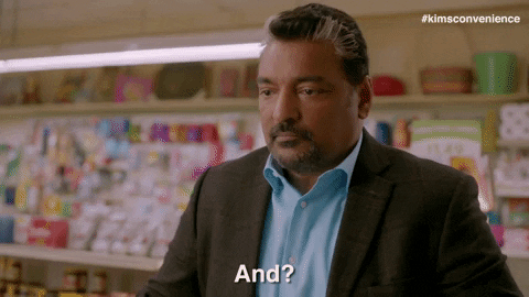 So What Comedy GIF by Kim's Convenience - Find & Share on GIPHY