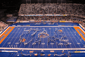 Boise State University Blue Thunder Marching Band GIF
