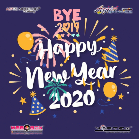 2020 Happy New Year Web Design Philippines GIF