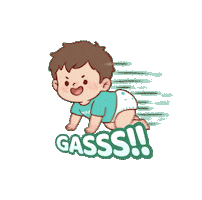 Baby Gas Sticker by MAKUKU Indonesia