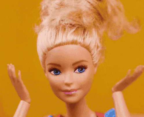 Barbie Reaction GIF by MOODMAN