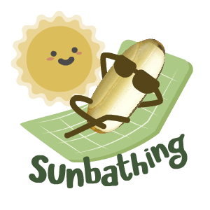 Berjemur Sunbathing Sticker by cantiknyakulitsehat