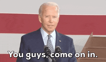 Come On In Joe Biden GIF by Election 2020