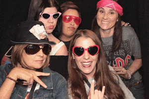 Rock Star Photo Booth GIF by As The Bunny Hops
