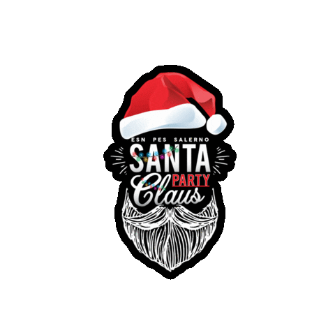 Santa Claus Party Sticker by esnsalerno