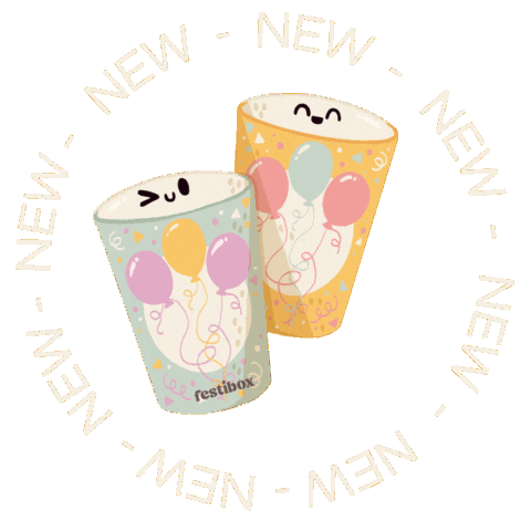 New Post Cup Sticker by Festibox