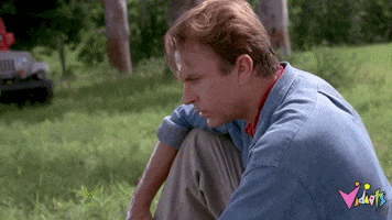 Scared Jurassic Park GIF by Vidiots
