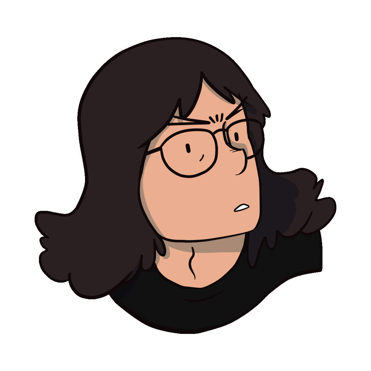 Man with Long Hair Sticker for iOS & Android GIPHY