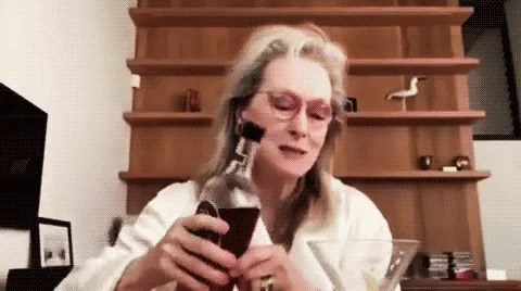 Meryl Streep Cheers GIF by Cosmopolitan