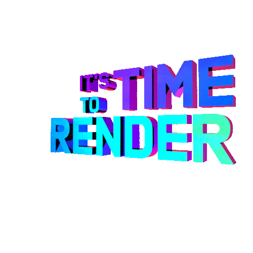 Logo Render Sticker by UVISUAL STUDIO