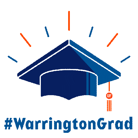Orange Graduation Sticker by UF Warrington College of Business
