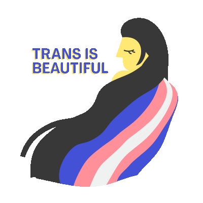Trans Day Of Visibility Sticker Sticker by Kayla Firth