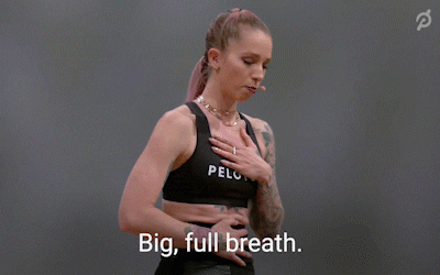Breathe Let It Go GIF by Peloton - Find & Share on GIPHY