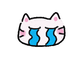 Sad Cat Sticker by The Gummy Smile Shop
